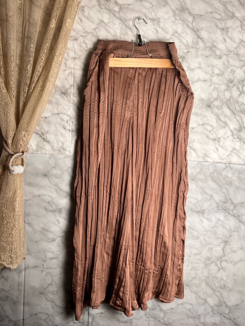 Anthropologie Saturday Sunday Boho Coco Brown Pants S Festival Pockets Flowy - Picture 5 of 13